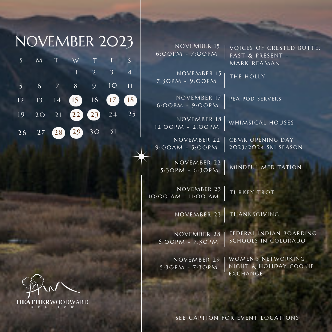 November Crested Butte & Gunnison Events