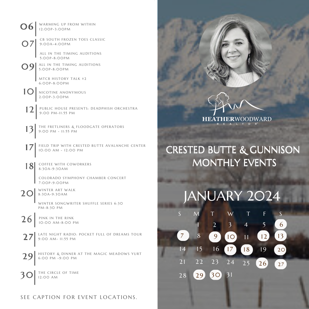 January Crested Butte & Gunnison Events