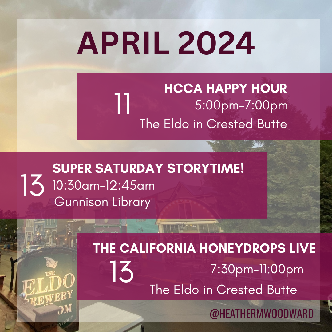 April Crested Butte & Gunnison Events  2024