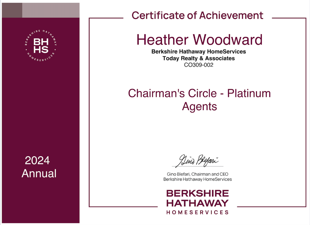 BHHS Award: 2024 Chairman’s Circle – Platinum Agent