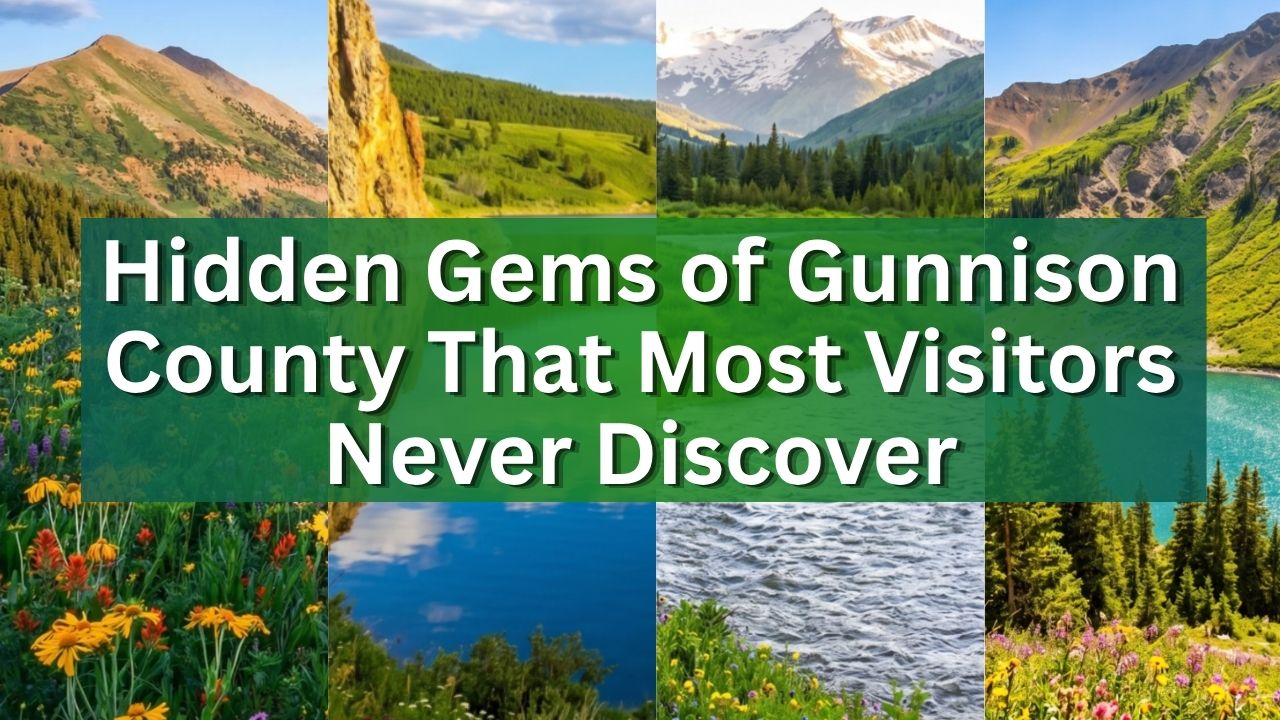 Hidden Gems of Gunnison County That Most Visitors Never Discover